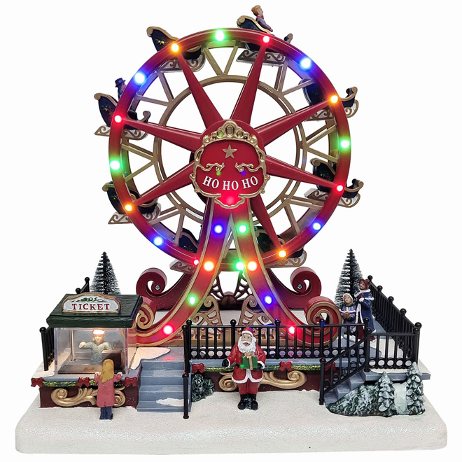 Nゲージ Ferris Wheel 赤い色ゴンドラ　まとめ3点 CELEBRATIONS BY L&CO Celebrations BY Landon & Co. Christmas Ferris