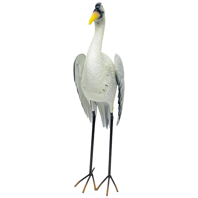 Landon & Co. Decorative Heron in Metal 26.5-in for the Garden