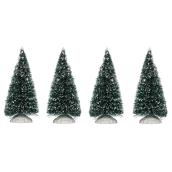 Ensemble de sapins pour village, vert, 4/pqt