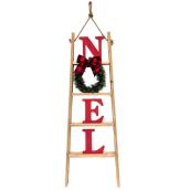 Décoration murale échelle en bois, 44,75''