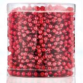 Beaded Christmas Garland - Plastic - 7 mm x 18.3 m - Red