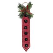CELEBRATIONS BY L&CO Suspended Christmas Decoration Red/Green/Black 8-in x 27-in