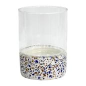 Allen + Roth Terrazzo Candle Holder - Glass and Stone
