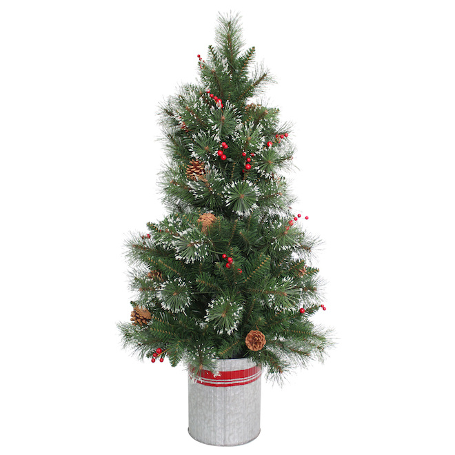 Holiday Living 4-ft Pre-lit Artificial Christmas Tree with 100