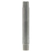 Plumbeeze Long Stainless Steel Nipple - 1/2-in x 6-in