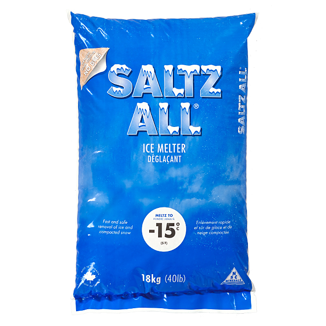 Saltz-All Ice Melter -15°C - Sodium Chlorure - 18 kg