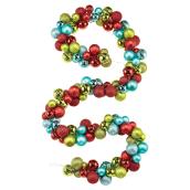 Christmas Ball Garland - Shatterproof - 6' - Gold/Red/Blue