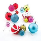 Mixed Tree Ornaments - Shatterproof Plastic - 100-Pack