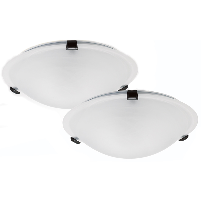 Uberhaus Set Of 2 Contemporary Flushmounts Rona