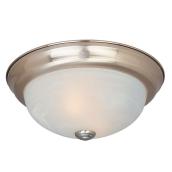 Semi-Flush Mount Ceiling Light - Integrated LED - 10-in x 11.95-in -  Acrylic - Brushed Nickel