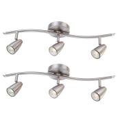 Set of 2 3-Light Track Fixtures