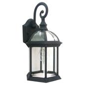 Uberhaus Outdoor Wall Lantern Classic Finish Flat Black 8 3/8-in