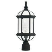 Project Source Exterior Lantern on Post Bronze 100W 19.5-in