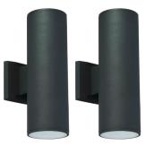 Allen + Roth Outdoor Wall Light 100 W Black - 2/Pack