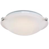 Project Source LED Flushmount Ceiling Light - 12-in - Metal/Glass - Chrome