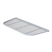 Conquest Steel Standard Window Well Cover - Aluminum - White - 1 1/2-in D x 51-in L-in 23-in W