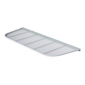 Conquest Steel Standard Window Well Cover - Aluminum - White - 1 1/2-in D x 64-in L-in 23-in W