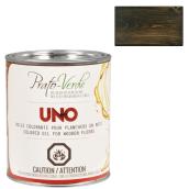 Huile colorante pour planchers en bois Uno de Prato Verde, charbon, faible odeur, 237 ml