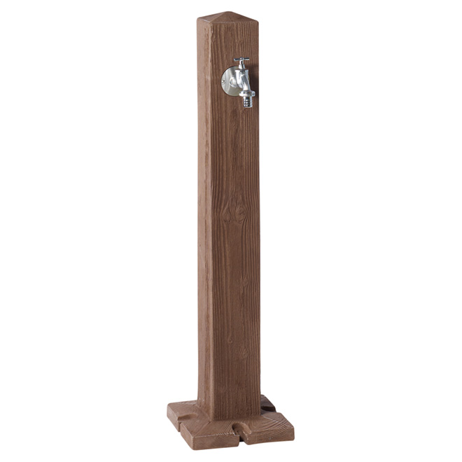 Decorative Tap Pillar - Dark Wood