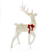 Renne de Noël illuminé, 72', blanc chaud