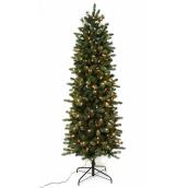 Holiday Living 7-ft Pre-Lit Artificial Pine Christmas Tree with 300 Incandescent Lights