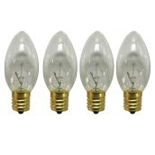 Ampoule incandescente de rechange, C9, 7 W, 25/pqt, clair