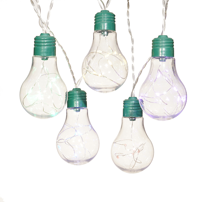 Holiday Living Light Set 10 A19 Lights 7' Multicolour 86047M RONA