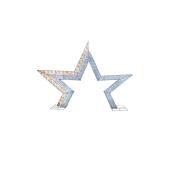 Arche scintillante en étoile, 700 lumières DEL, 108 po, métal/PVC, blanc