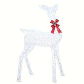 Biche illuminée Holiday Living à 160 lumières DEL, PVC, 31 po x 13,5 po x 52 po, blanc