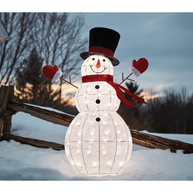 Bonhomme de neige lumineux 150 cm