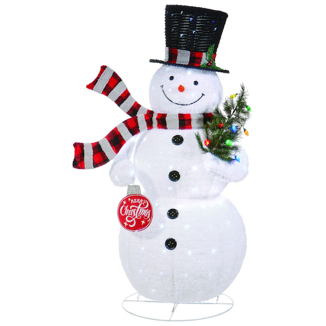 Image of Holiday Living | 72-In Multicolour Lighted Pop-Up Snowman | Rona
