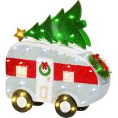 Holiday Living 31-in Multicolour Lighted Trailer