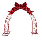 Holiday Living Christmas Arch Illuminated Red 96-in