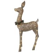 Celebrations by L&CO Illuminated Glittering Doe 48-in - 70 LED Lights