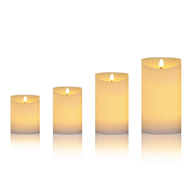 Celebrations BY Landon & Co. LED Candles Flickering with Timer - Set of 4
