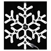 Flocon de neige, 546 lumières DEL, blanc brillant, 24''