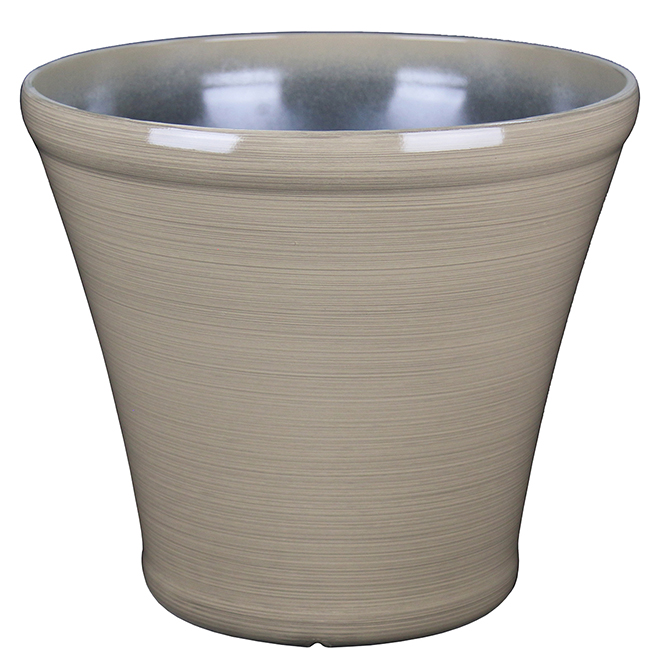 Allen + Roth Pot à fleurs, 14, Garden Party, taupe PLR0415BTD Allen + Roth Pot à fleurs, 14, Garden Party, taupe PLR0415BTD