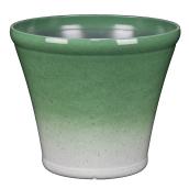 Style Selections Resin Planter - 15-in - Green