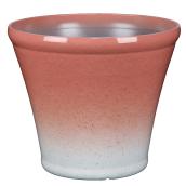 Style Selections Resin Planter - 15-in - Red