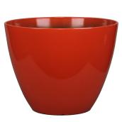 Style Selections Round Planter - Polypropylene - 18-in - Red