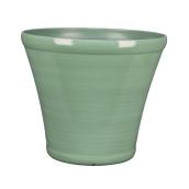 Pot en résine Allen + Roth, intérieur et extérieur, 14 po, vert