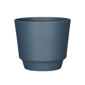 Bazik Calais 11.46 x 10.39-in Blue Resin Flower Pot for Indor/Outdoor Use