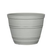 Bazik Kara 8.4 x 6.9-in Off-White Resin Indoor/Outdoor Flower Pot