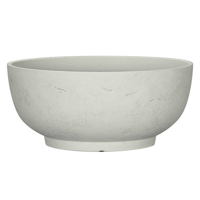 Pot à fleur en résine blanc cassé par Bazik pour intérieur/extérieur 13,3 po