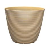 Landon & Co. Roman Planter in Ribbed Resin - 11.4-in - Yellow