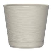 Landon & Co. Cabala Planter in Ribbed Resin - 7.4-in - Sand