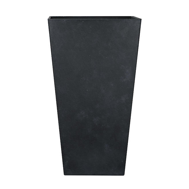 Landon & Co. Square Planter in Black Resin - 11.3-in
