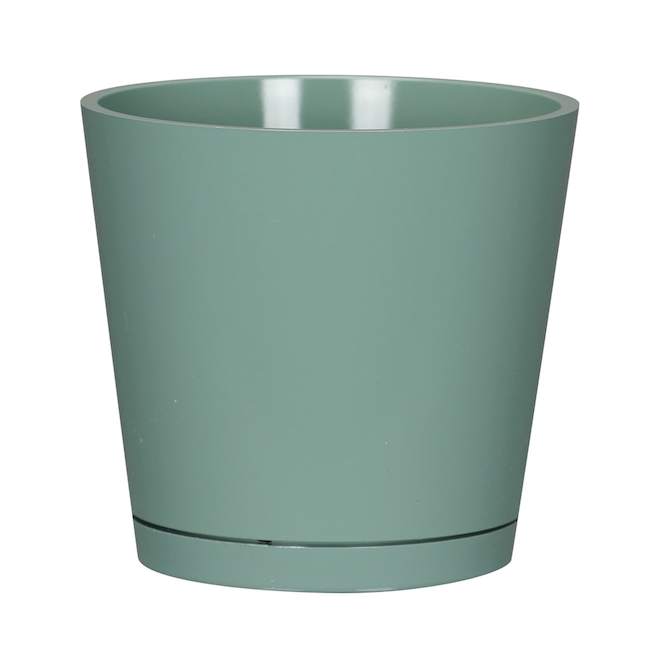 Landon & Co. Vibe Planter in Resin - 5.5-in - Eucalyptus