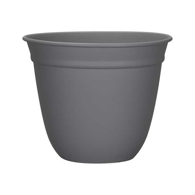 Landon & Co. Bell Planter in Resin 16-in - Dark Grey