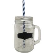 Chope à boire style « pot Mason », verre, clair